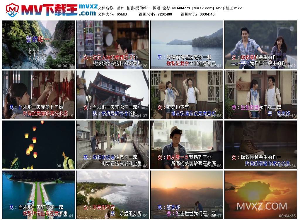 萧郎_依雅-爱的唯一_国语_流行_MD404771